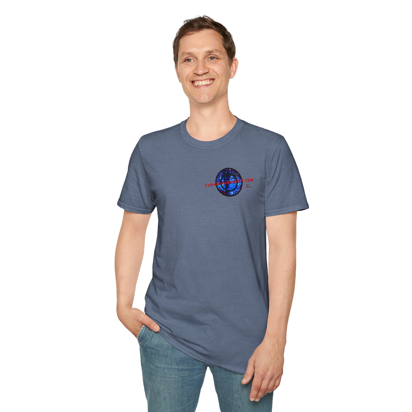 2-sided cypherpunkgear Logo DKcolors Unisex T-Shirt by cypherpunkgear