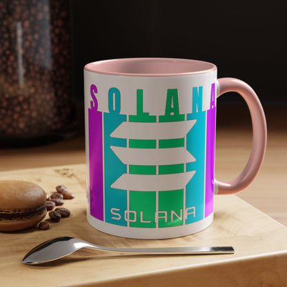 Solana (SOL) Freedom Accent Mug by cypherpunkgear.com