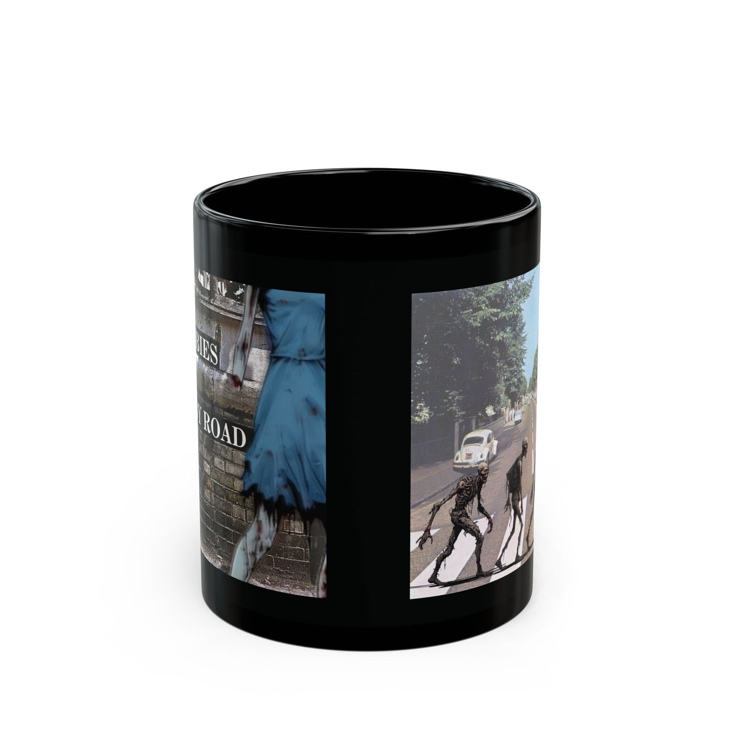 2-sided, Scabby Road Black Mug by CreepyCrafts.boo