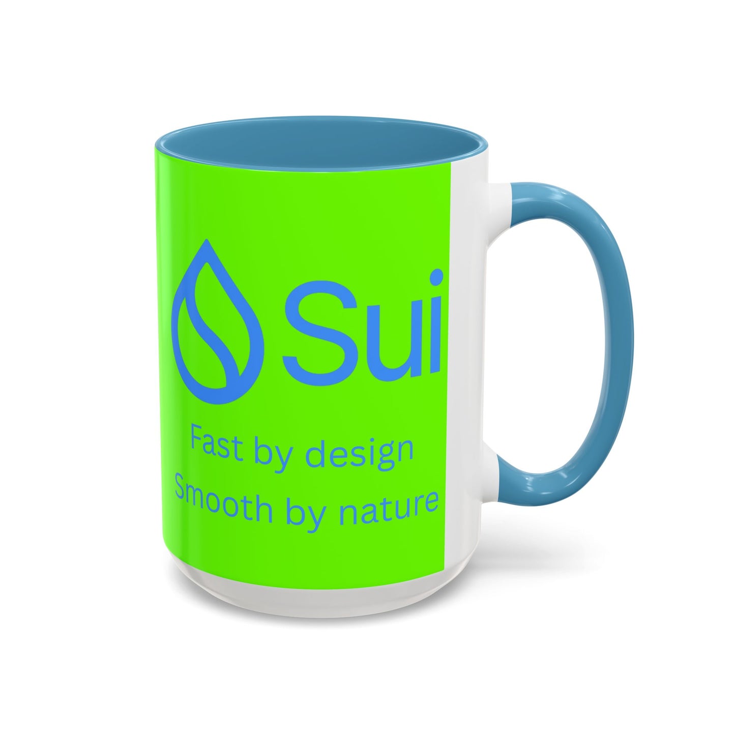 SUI Green Accent Mug by cypherpunkgear.com