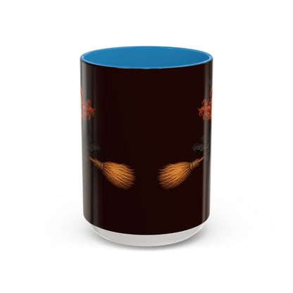 Hazel Hex Brown Accent Mug by CreepyCrafts.boo