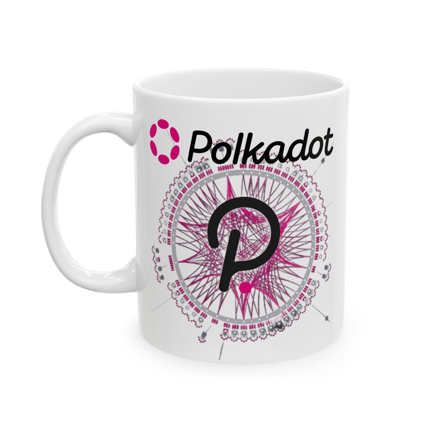 Polkadot (DOT) White Mug by cypherpunkgear.com