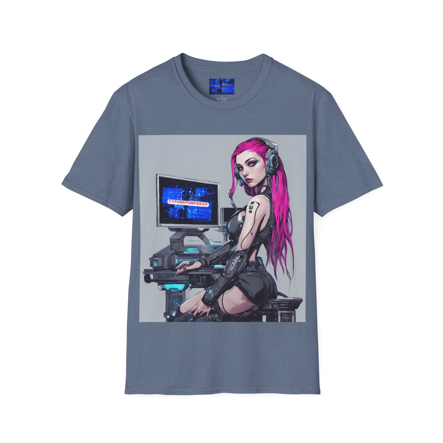 Netrunner Cyberpunk DKcolors Unisex T-Shirt by cypherpunkgear.com