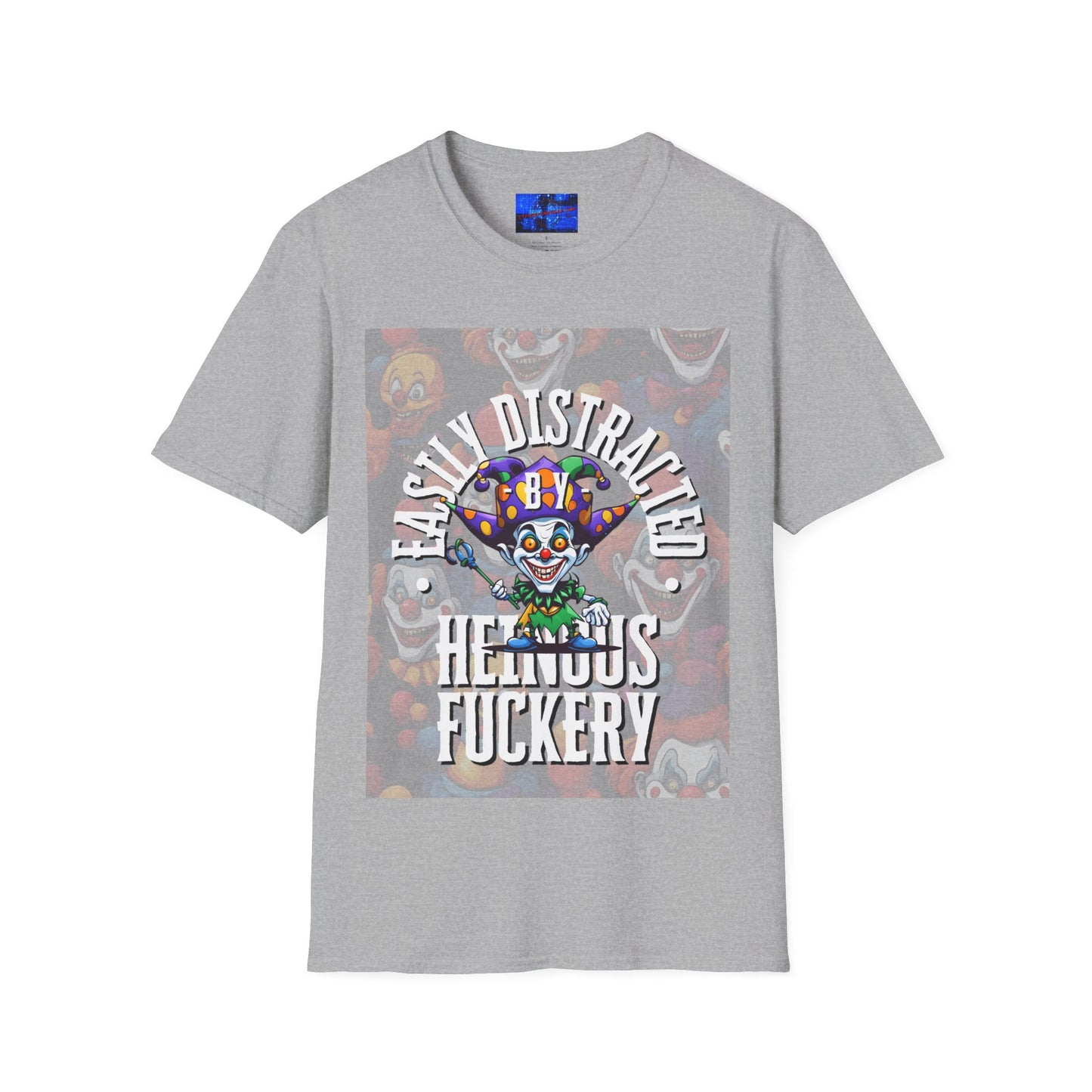 Easily Distracted by Heinous Fuckery Little Jincs LTcolors Unisex T-Shirt by cypherpunkgear