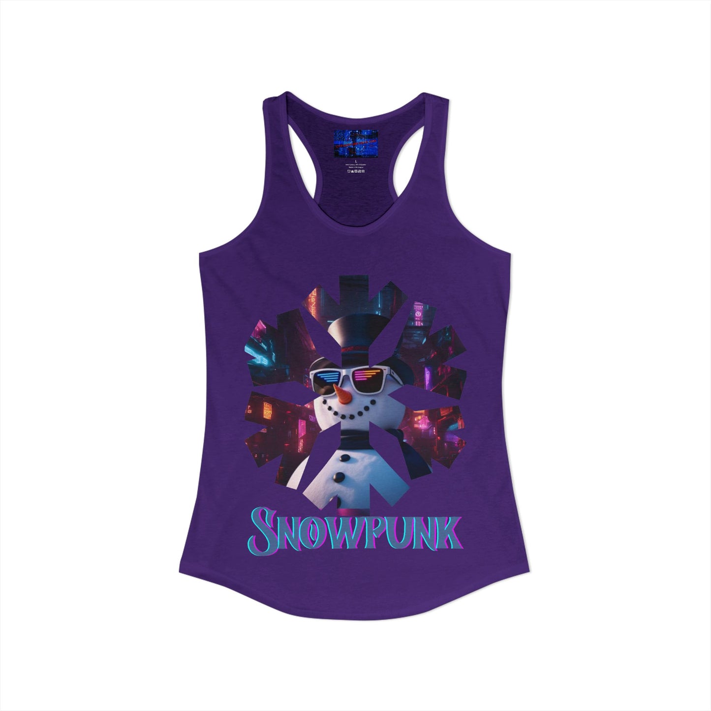 Snowpunk Women's Racerback Tank Top by cypherpunkgear.com