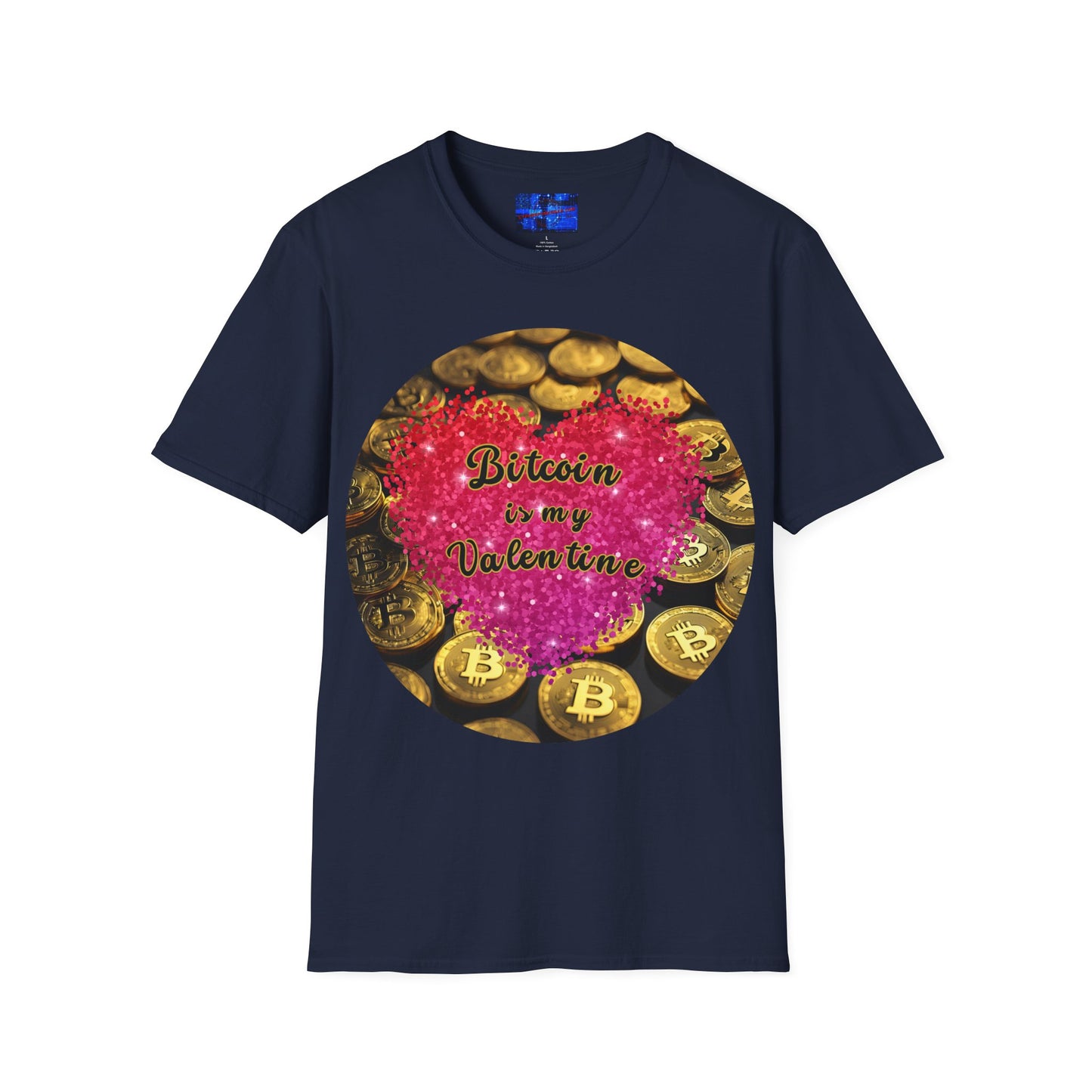 Bitcoin is My Valentine Dark colors Unisex T-Shirt by cypherpunkgear.com