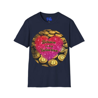 Bitcoin is My Valentine Dark colors Unisex T-Shirt by cypherpunkgear.com
