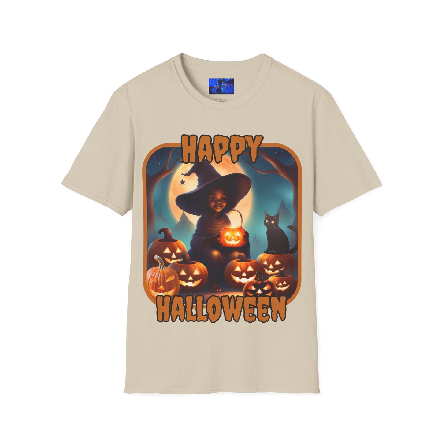 Happy Halloween Cute Witch ORfont LTcolors Unisex T-Shirt by cypherpunkgear