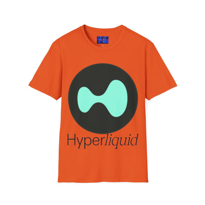 Hyperliquid Black font Unisex T-Shirt by cypherpunkgear.com