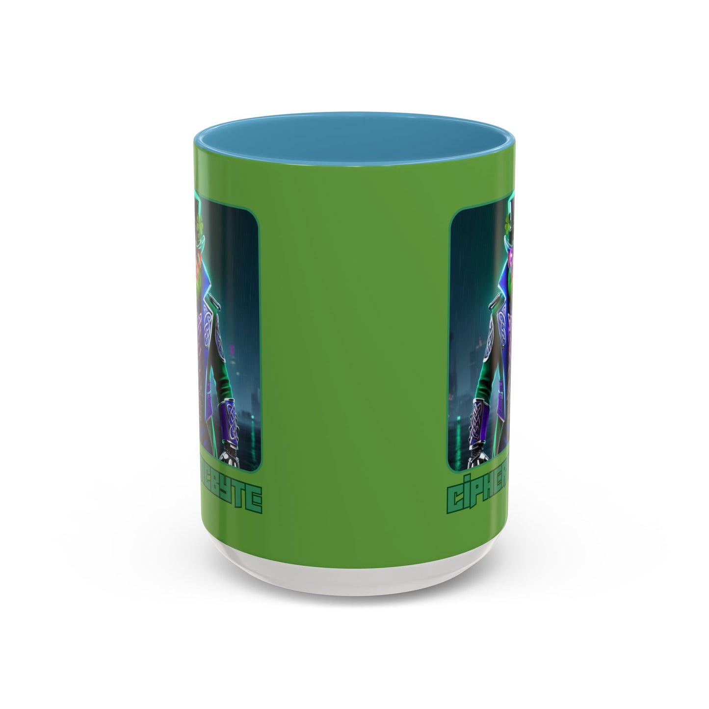 Cipher McByte Accent Mug by cypherpunkgear.com
