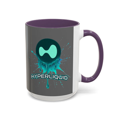 HYPE Drip Grey Accent Mug by cypherpunkgear.com