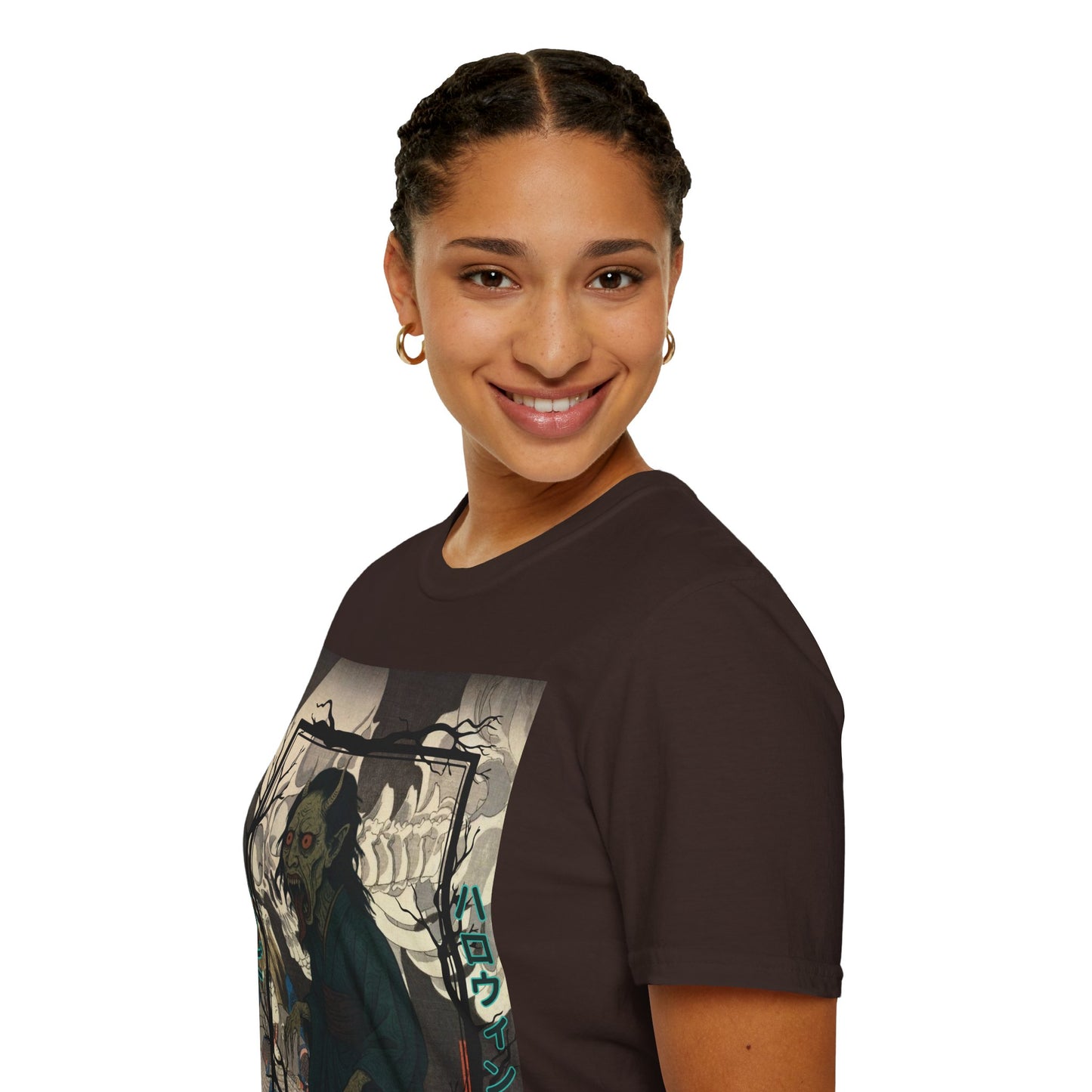 Yōkai Happy Halloween Dark colors Unisex T-Shirt by CreepyCrafts.boo