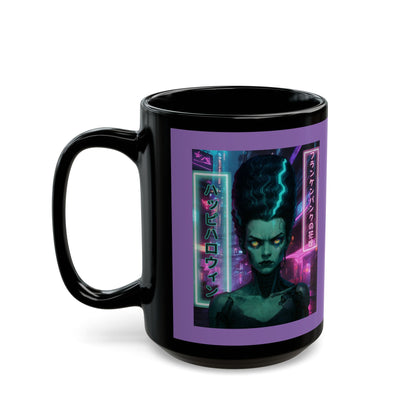 Bride of Frankenpunk Purple Mug by CreepyCrafts.boo