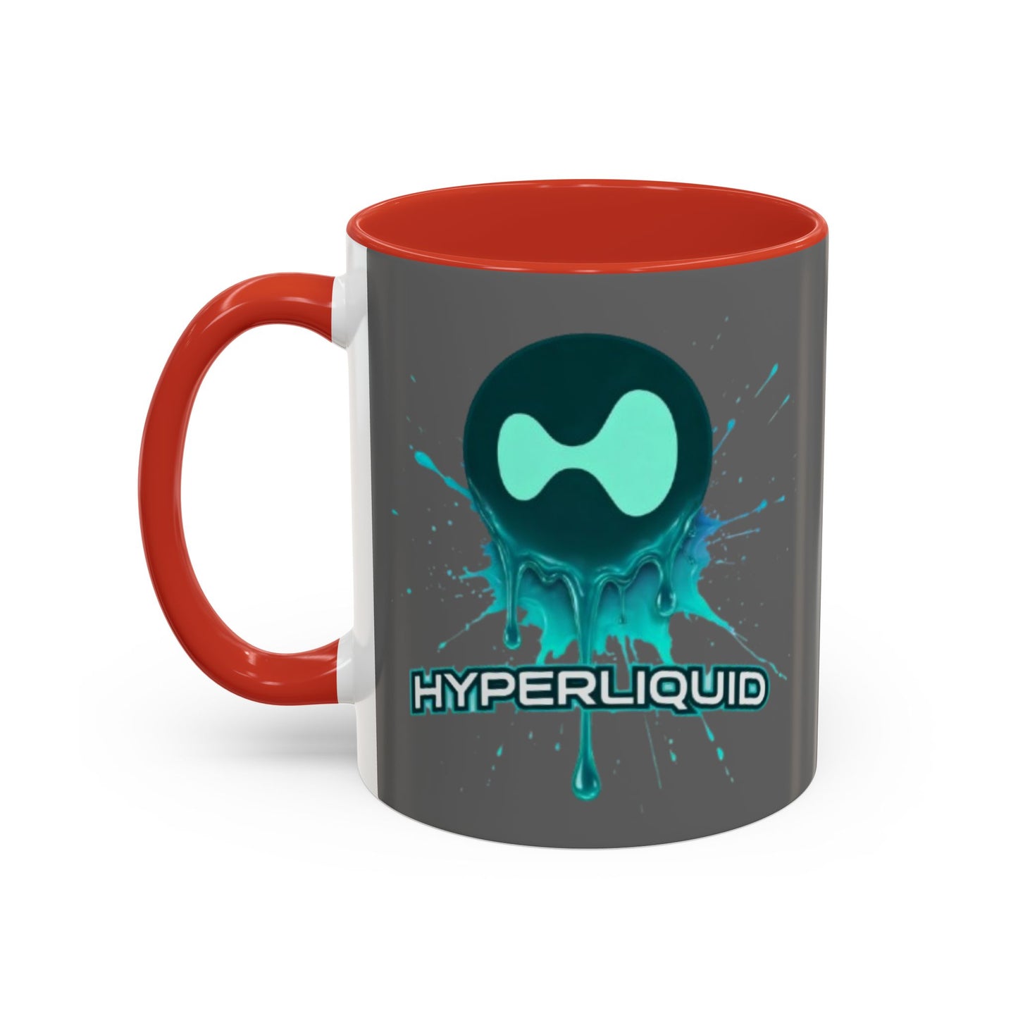 HYPE Drip Grey Accent Mug by cypherpunkgear.com