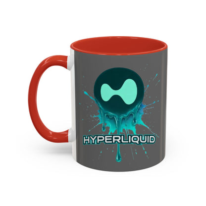 HYPE Drip Grey Accent Mug by cypherpunkgear.com