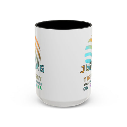 Jupiter (JUP) the best aggregator on Solana Accent Mug by cypherpunkgear