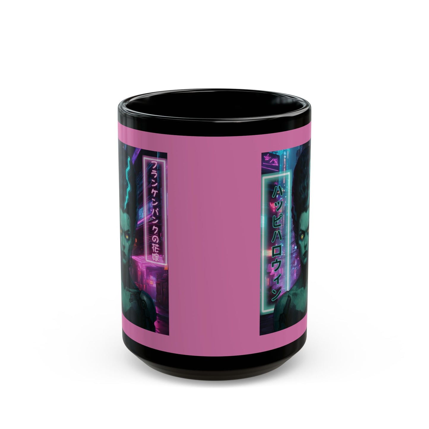 Bride of Frankenpunk Pink Mug by CreepyCrafts.boo
