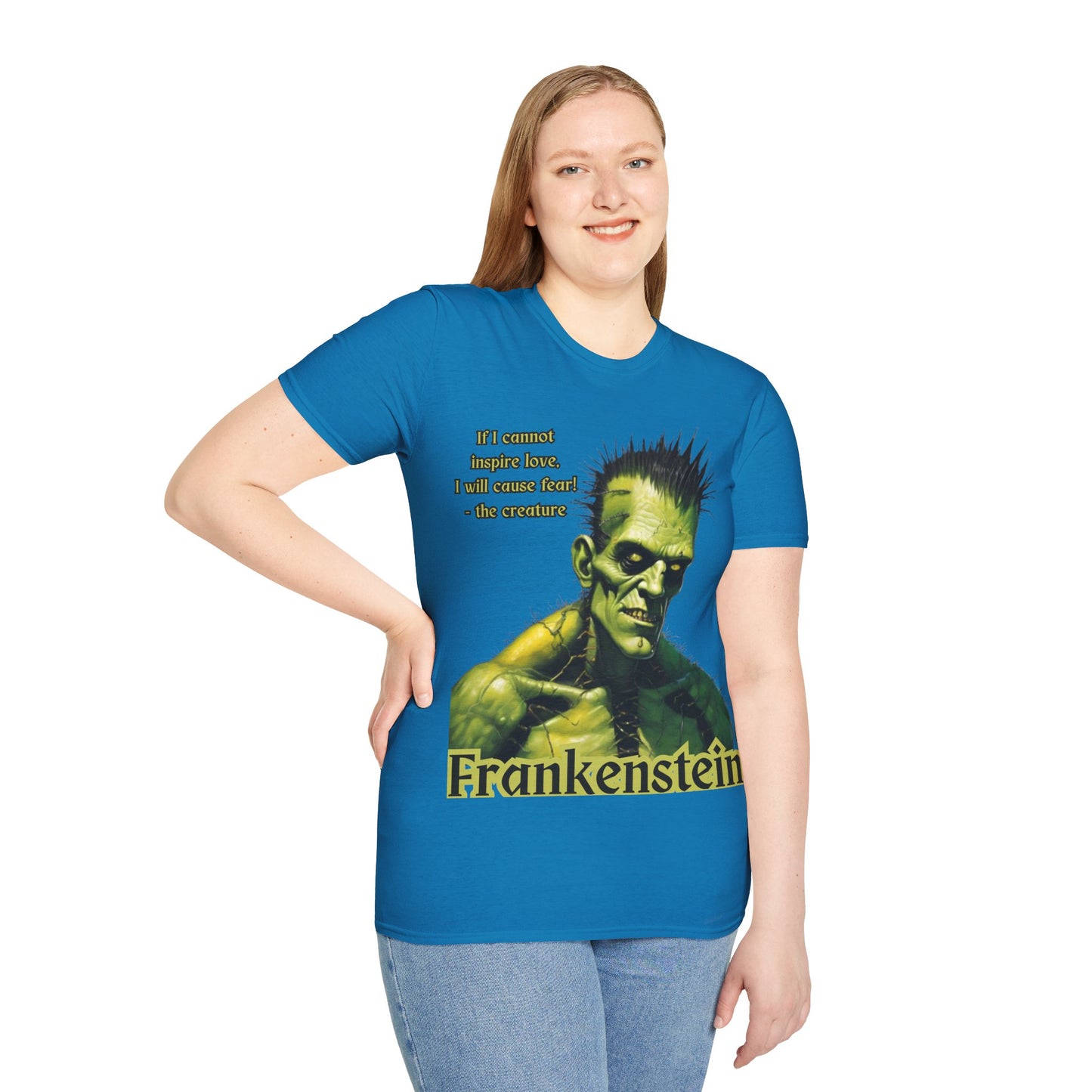 Frankenstein's Creature Dark colors Unisex T-Shirt by CreepyCrafts.boo