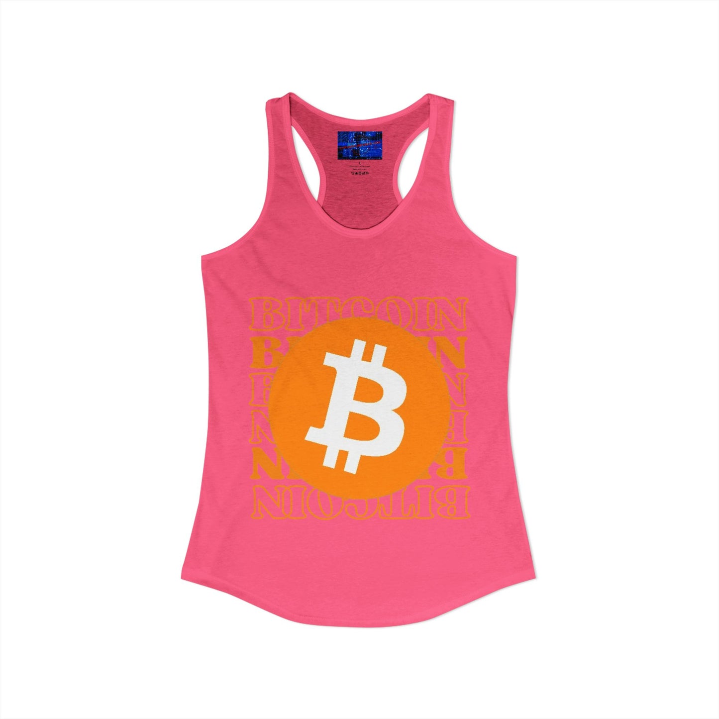 Bitcoin Bitcoin Bitcoin (BTC) Women's Racerback Tank Top by cypherpunkgear.com