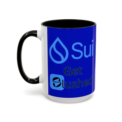 Sui: Get Slushed Dark Blue Accent Mug by cypherpunkgear.com