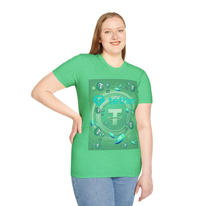 Tether DKcolors Unisex T-Shirt by cypherpunkgear.com