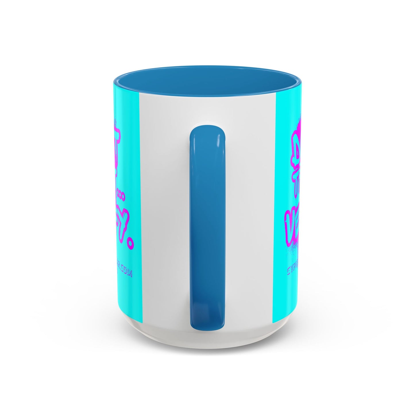 Don't Trust...Verify. Cyan Accent Mug by cypherpunkgear.com