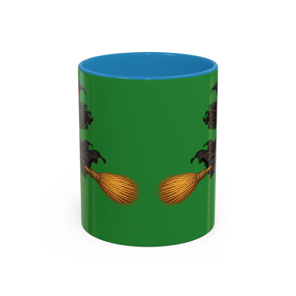 Velvet Vex Green Accent Mug by CreepyCrafts.boo