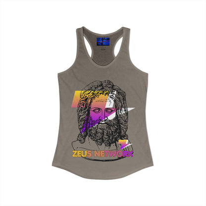 Zeus Network Women's Racerback Tank Top by cypherpunkgear.com