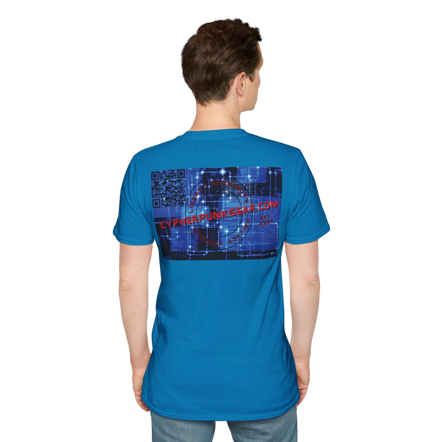 2-sided, cypherpunkgear.com logo Dark colors Unisex T-Shirt by cypherpunkgear.com