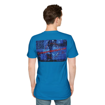 2-sided, cypherpunkgear.com logo Dark colors Unisex T-Shirt by cypherpunkgear.com
