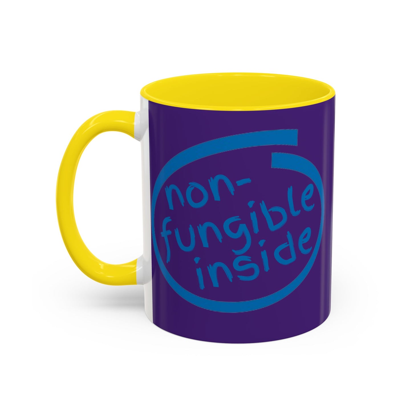 Non-Fungible Inside Purple Accent Mug by cypherpunkgear.com