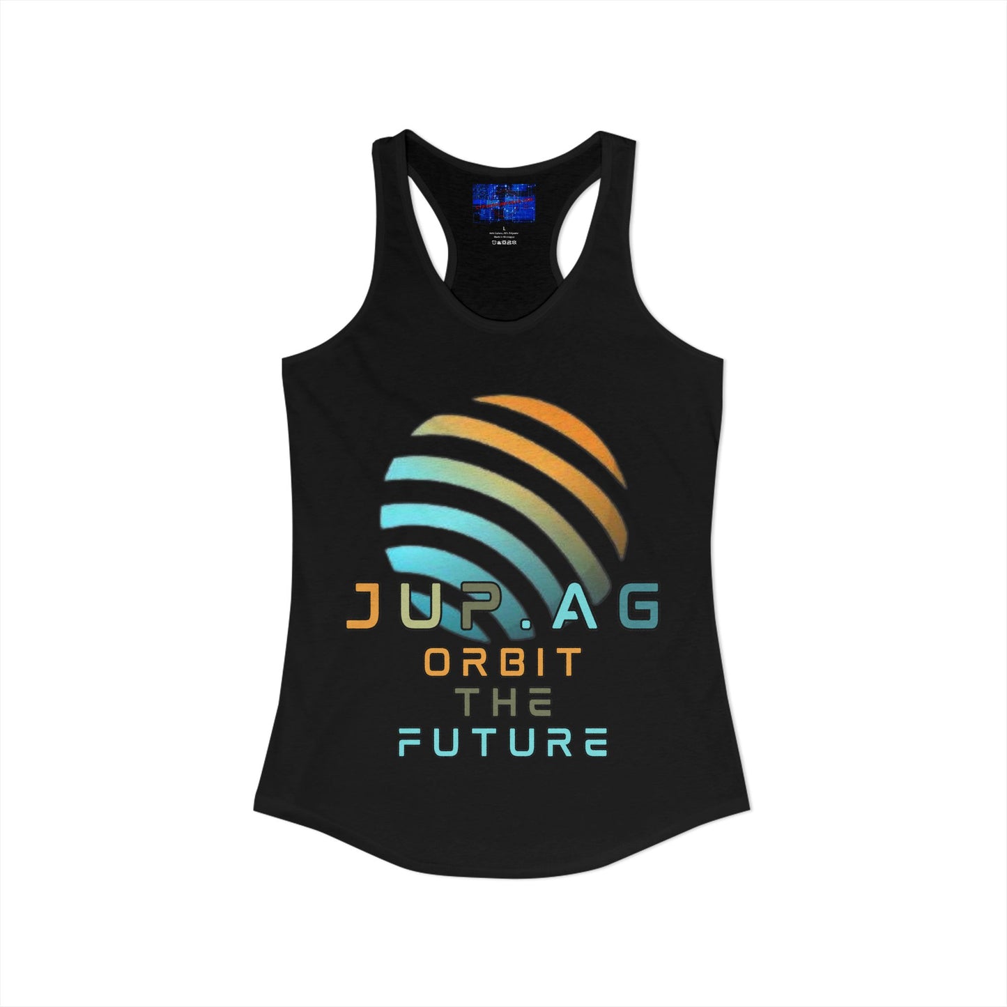 Jupiter (JUP) Orbit the Future Women's Racerback Tank Top by cypherpunkgear.com
