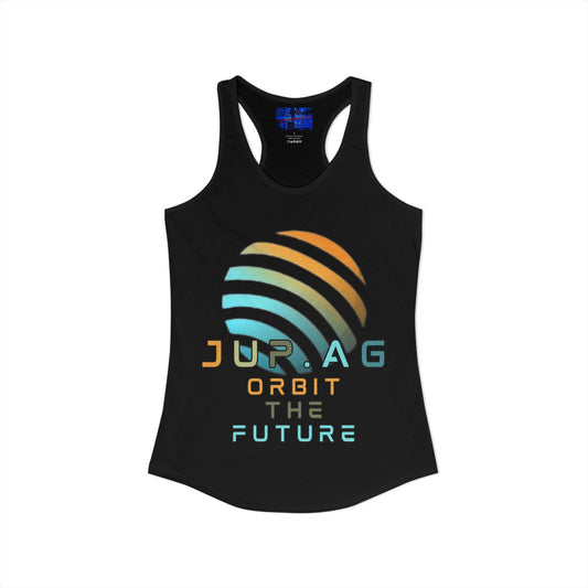 Jupiter (JUP) Orbit the Future Women's Racerback Tank Top by cypherpunkgear.com