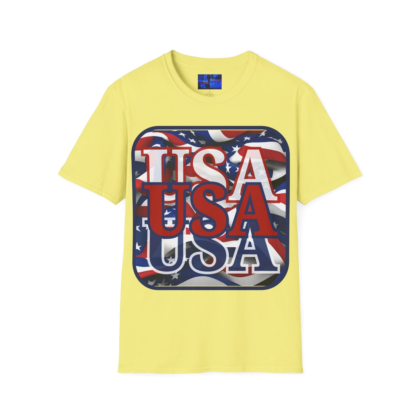 RED White and Blue USA Patriot Light colors Unisex T-Shirt by cypherpunkgear.com