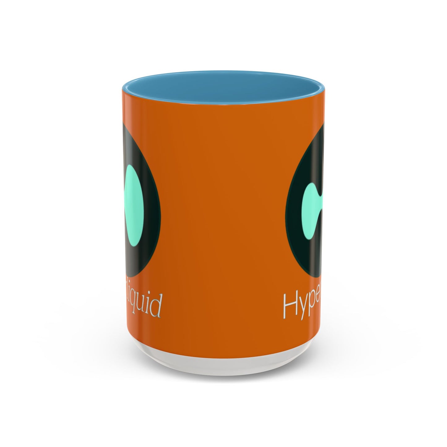 Hyperliquid White font Orange Accent Mug by cypherpunkgear.com