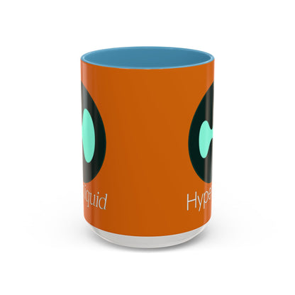 Hyperliquid White font Orange Accent Mug by cypherpunkgear.com