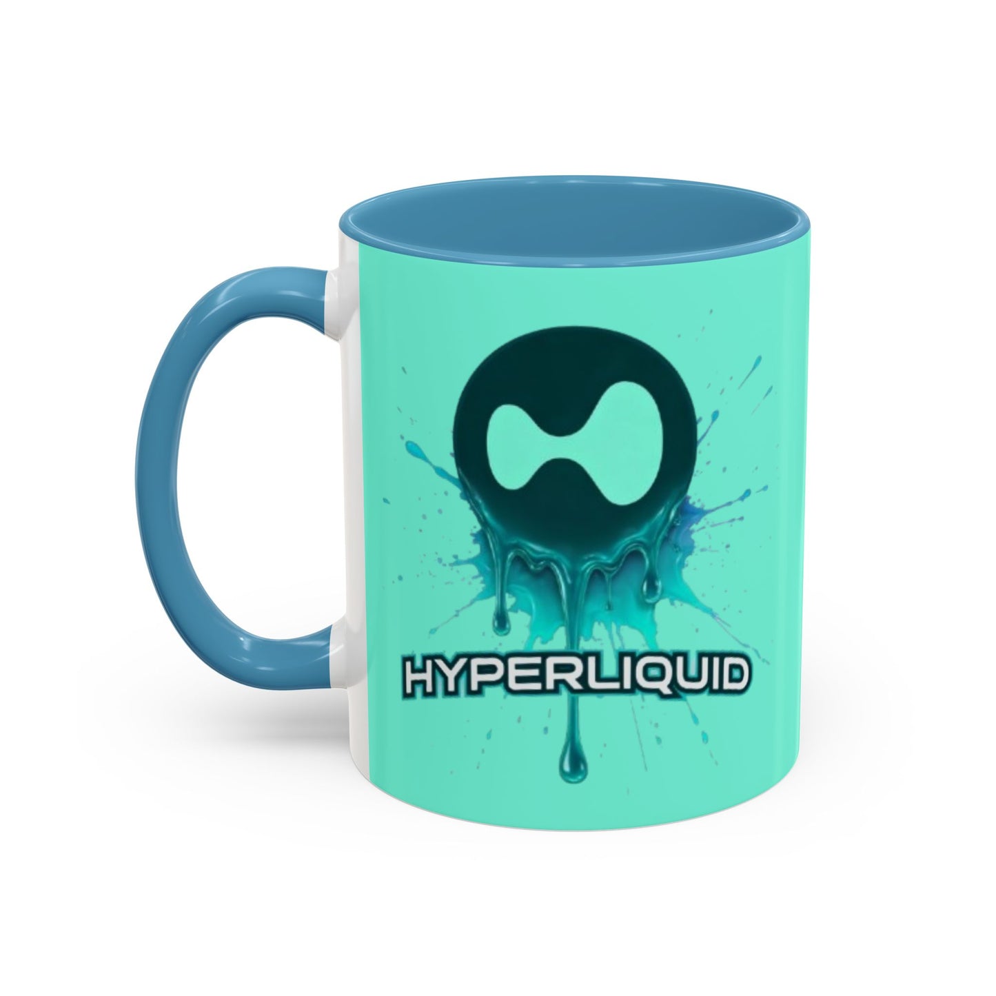 HYPE Drip Light Hyperliquid Accent Mug by cypherpunkgear.com