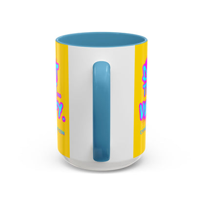 Don't Trust...Verify. Yellow Accent Mug by cypherpunkgear.com