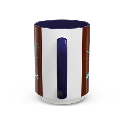 HYPE Drip Brown Accent Mug by cypherpunkgear.com