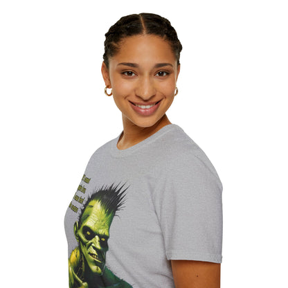 Frankenstein's Creature Light colors Unisex T-Shirt by CreepyCrafts.boo