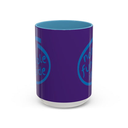 Non-Fungible Inside Purple Accent Mug by cypherpunkgear.com