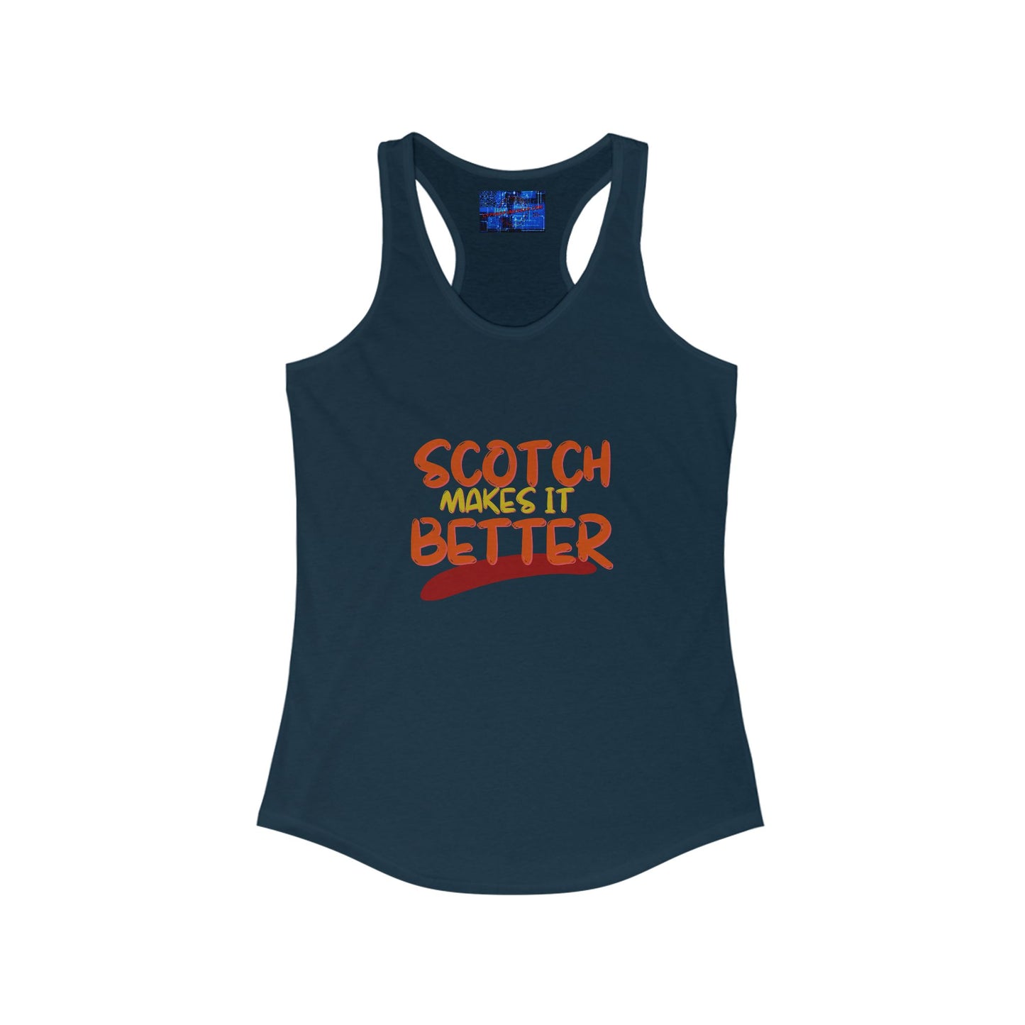 ¡Scotch lo mejora con cypherpunkgear! Camiseta sin mangas ideal con espalda cruzada para mujer