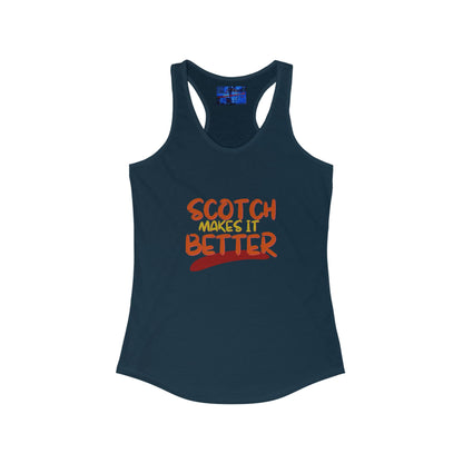 ¡Scotch lo mejora con cypherpunkgear! Camiseta sin mangas ideal con espalda cruzada para mujer