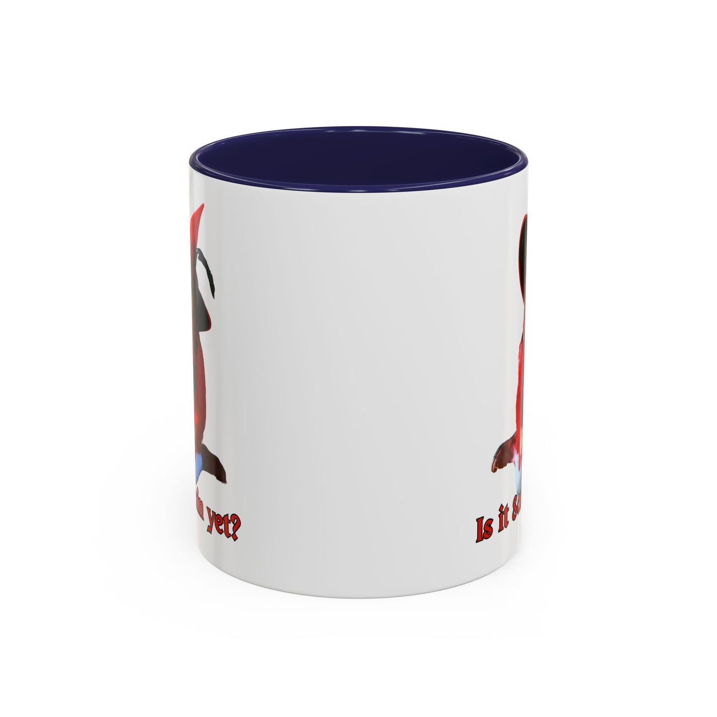 Is it Samhain yet? White Accent Mug by CreepyCrafts.boo