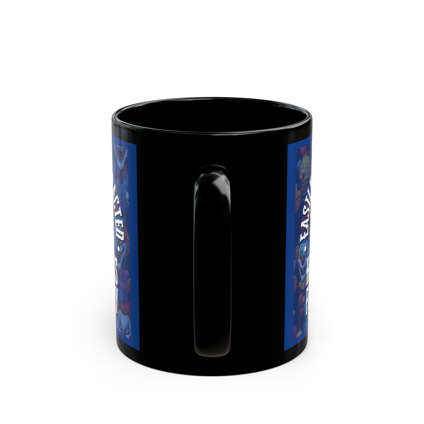 Easily Distracted by Heinous Fuckery Little Jinx Dark Blue Mug by cypherpunkgear.com