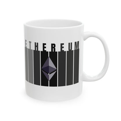 Ethereum (ETH) White Mug by cypherpunkgear.com