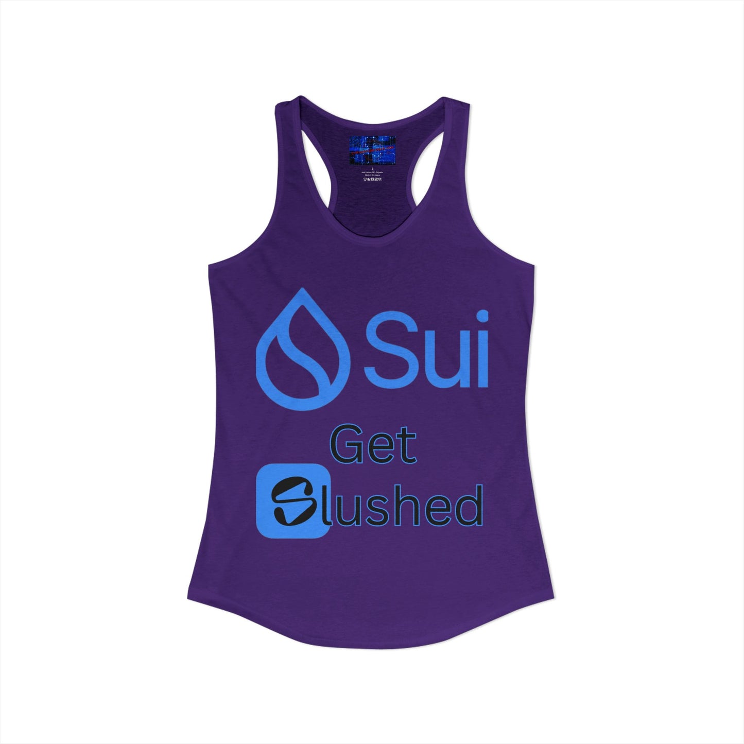 Sui: Get Slushed Women's Racerback Tank Top by cypherpunkgear.com