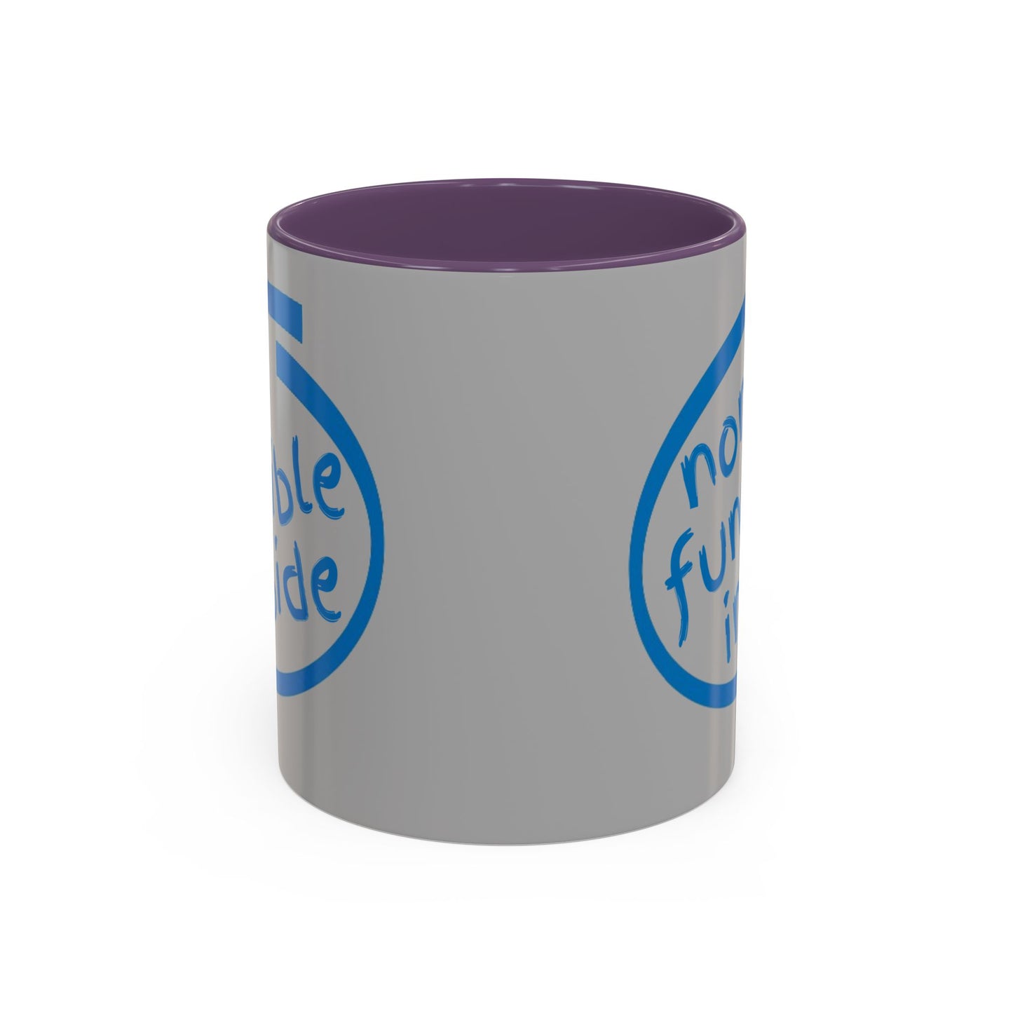 Non-Fungible Inside Grey Accent Mug by cypherpunkgear.com