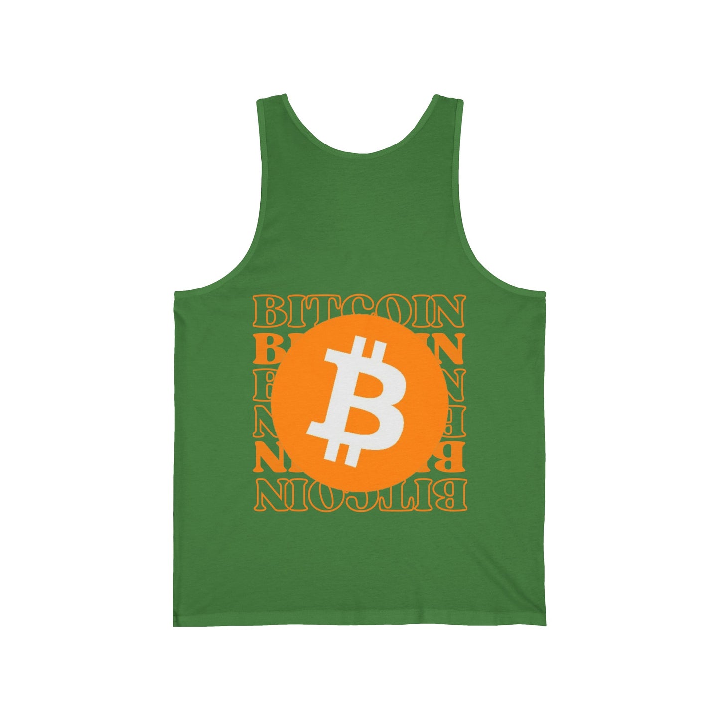 2-sided Bitcoin (BTC) Freedom Unisex Jersey Tank Top by cypherpunkgear