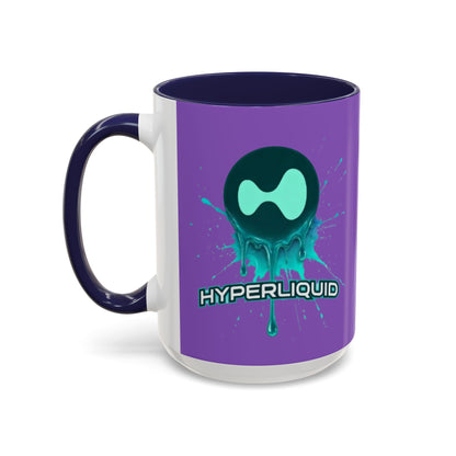 HYPE Drip Light Purple Accent Mug by cypherpunkgear.com